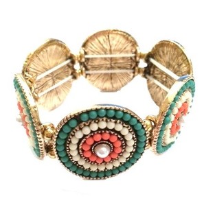 L&uacute;xus teygjanlegt armband &iacute; Ibiza-st&iacute;l (1 stk)