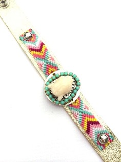 L&uacute;xus Armband Gull/Krema&eth; B&uacute;dda (1 stk)