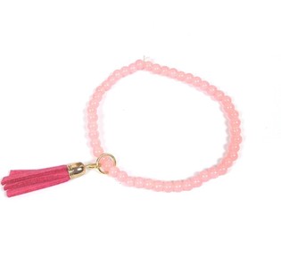 Bleikt Ibiza armband (1 stk.) - Heildsala