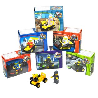 BRICKS Kubbar Leikfangabílar (9 stk.)