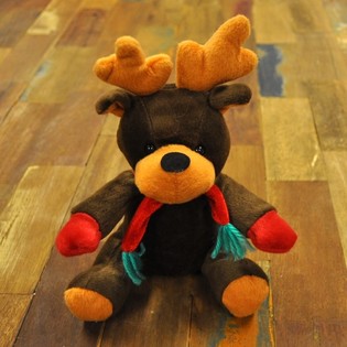 Pl&uacute;sh Rudolf j&oacute;lahreind&yacute;r 20 cm (7 stk.)