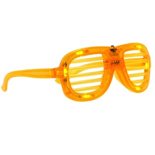 SHUTTER SHADES GLERAUGU MEÐ LJÓSUM - LITUR: GULUR (12 stk.)