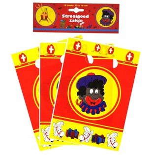 10 Sinterklaas Gjafapokar 22 x 16 cm (6 stk.)