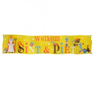 VELKOMINN BOR&ETH;I SINTERKLAAS & PIET XXL 300 X 60 CM (7 stk.)