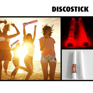 LED FRAU&ETH;STAFUR EINFALDUR LITUR - PARTY STAFUR - RAU&ETH;UR - 38.5 CM (19 stk.)