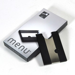 MENU - Korthaldari me&eth; peningaklemmu og hlj&oacute;&eth;merki (1 stk.)
