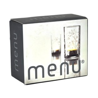 MENU - Kertastjaki me&eth; frostu&eth;u mynstri, 2 &iacute; setti (1 sett)