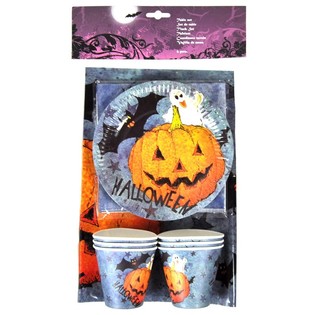 19 hluta Halloween bor&eth;b&uacute;na&eth;arsett (6 sett)