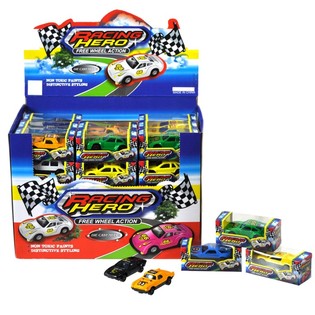 Die-Cast Leikfangabílar í sýningarkassa (60 stk.)