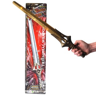 Leikfangasver&eth; me&eth; lj&oacute;si og hlj&oacute;&eth;i &aacute; spjaldi - 66 cm (4 stk.)