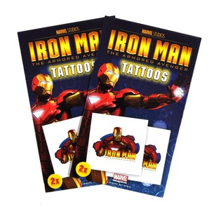 Marvel Húðflúr 2-hluta - Tegund Iron Man (50 stk.)