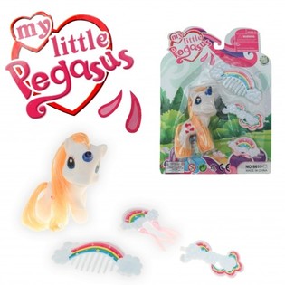MY LITTLE PEGASUS Eingyrningur &aacute; spjaldi (24 stk.)