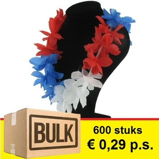 ***MAGNKAUP*** HAWAII KRANS - RAU&ETH;UR / HV&Iacute;TUR / BL&Aacute;R (600 stk.)