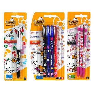 HELLO KITTY BIC PENNAR &Uacute;RVAL &Aacute; SPJALDI (12 stk.)
