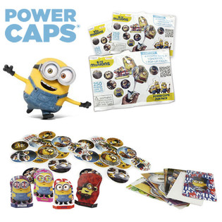 MINIONS POWER CAPS FUN PACK SK&Iacute;FUSKOT &Iacute; BLINDBAG (100 stk.)
