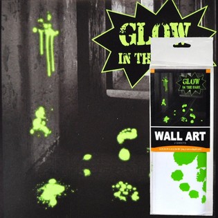 GLOW IN THE DARK VEGGL&Iacute;MMI&ETH;AR (6 stk.)
