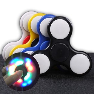 LED FIDGET SPINNER ME&ETH; LJ&Oacute;SUM ***VINS&AElig;LT 2017*** (17 lj&oacute;s)