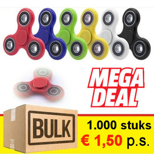 ***MEGA TILBO&ETH;*** FIDGET SPINNERS / HAND SPINNERS (1.000 stk.)