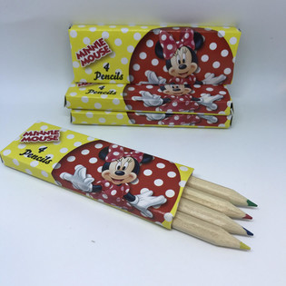 Disney - Minnie Mouse L%til Litabl%antataska me% 4 litum (48 stk.)