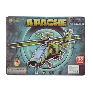 St&oacute;rt 3D &thorn;rautap&uacute;sl &ndash; Apache &thorn;yrla (3 stk.)