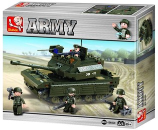 Sluban Skriðdreki M38-B6500 Army Kubbar (1 stk.)