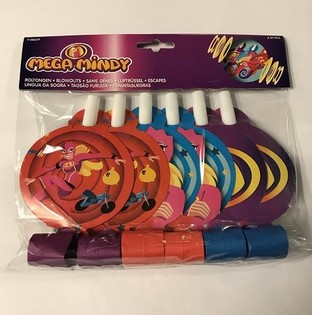 6 stykki MEGA MINDY Part&iacute;flautur (6 stk.)