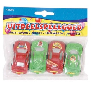 4 stk Leikfanga bílar til úthlutunar (12 pk)