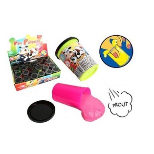 PUTTY F&Uacute;LT SL&Iacute;M NEON LITIR &Iacute; S&Yacute;NINGARKASSA, 70g (24 stk)