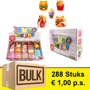 *** MAGNSTILBO&ETH; *** JUMBO SQUISHY &iacute; S&yacute;ningarkassa (288 stk.)