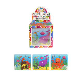 PUZZLE &ndash; SEA LIFE, 13 x 12 cm, &Iacute; S&Yacute;NINGARKASSA (108 stk.)