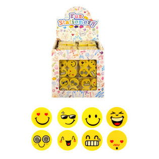 STRUKKAL&Iacute;KAN: 4-HLUTA SMILEY STRUKKASETT &Iacute; S&Yacute;NINGARKASSA (120 stk.)