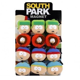 SOUTH PARK TUSKUD&Yacute;RASEGLAR, 7CM, &Aacute; DISPLAY (12 stk.)