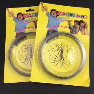 T&ouml;frahringar / Flow Rings - Kinet&iacute;skur 3D T&ouml;frahringur - MARGLITUR | &Aacute; SPJALDI (12 stk.)