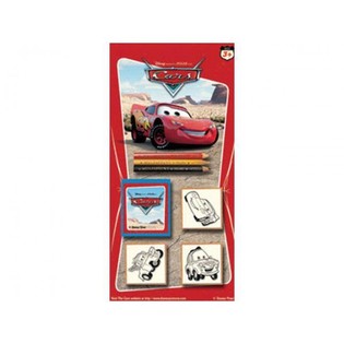 St&oacute;rt Disney Cars Lita- og Stimpilsett &aacute; Spjaldi (24 stk.)
