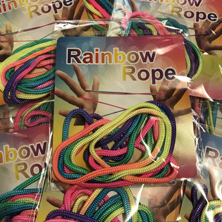 RAINBOW ROPE - Marglitir regnbogaka&eth;lar (12 stk.)