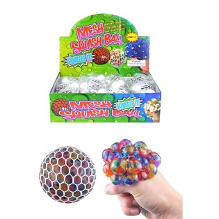 SQUISHY BOLTI &ndash; MARGLITUR (12 stk.)