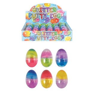GLIMMER PUTTY EGG &Iacute; DISPLAY (24 stk)