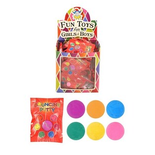 Skoppandi leir (Bouncing Putty) &iacute; gjafapokum &iacute; s&yacute;ningarkassa (60 stk.)