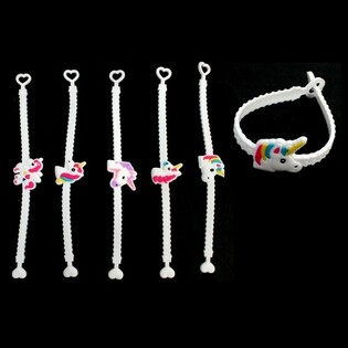 EINHYRNINGS K&Iacute;SILARMB&Ouml;ND FYRIR B&Ouml;RN (12 stk.)