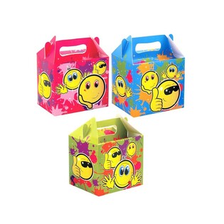 Matarbox SMILEY fyrir Barnamat &ndash; 14 x 9,5 x 18 cm (12 stk.)