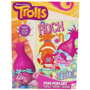 TROLLS B&Uacute;&ETH;U TIL &THORN;ITT EIGI&ETH; POMPOM LISTAVERK (48 stk.)