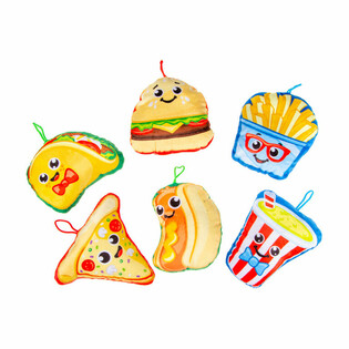 Mj&uacute;kd&yacute;r Fast Food Snacks Mix - 14 cm (24 stk.)
