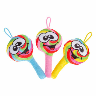 Mj&uacute;k lollipops &uacute;r plussi - 18 cm (24 stk.)