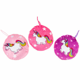 Flauels-einhyrningur - 10 cm (24 stk.)