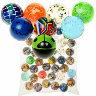 MIX Skoppboltar &Oslash; 4,5 cm (40 stk)