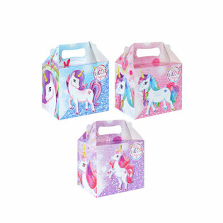 MATARBOX FYRIR KRAKKA &ndash; EINHYRNINGUR &ndash; 14 x 9,5 x 18 cm (12 stk.)