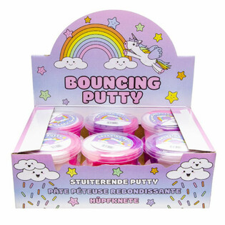 Unicorn Bouncing Putty - Skj&aacute;r (12 stykki)