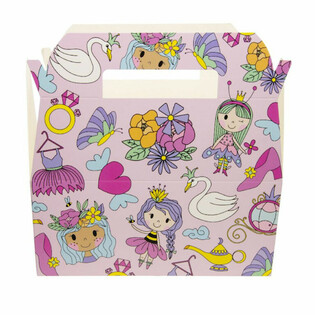 Barnamatshornasbox Prinsessa - Menu Box - 22,5 x 12 x 9,5 cm (24 stk.)