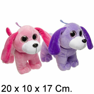 Kr&uacute;ttlegir tuskuhundar - 20 cm - Blanda&eth;ir litir (6 stykki)