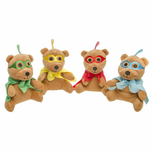 Plush Ofurhetjuband - 13 cm - Mix litir (12 stykki)